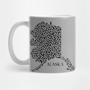 Alaska State Outline Maze & Labyrinth Mug